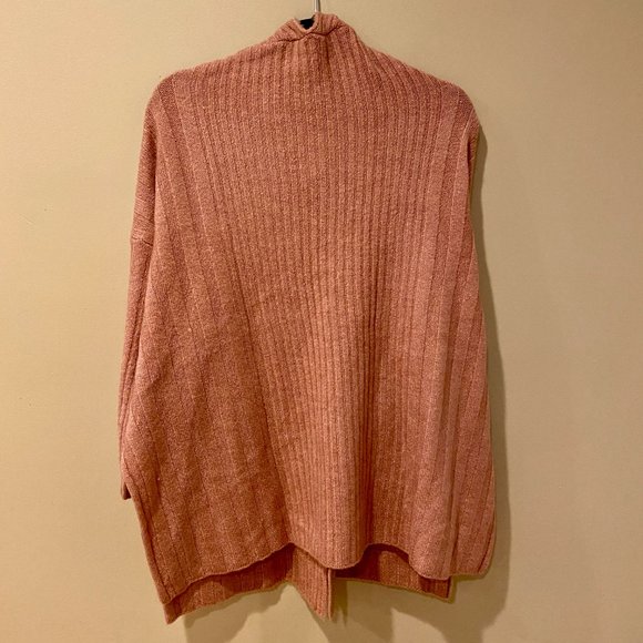 TopShop Long Pink Open Front Cardigan - Small 4-6 - Picture 4 of 12